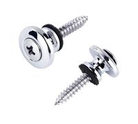 Banworks Botones de correa de guitarra con arandelas de fieltro y tornillos de montaje resistentes de 1.15 pulgadas de longitud y 0.15 pulgadas de diámetro para bajo eléctrico Gibson Epiphone Les Paul