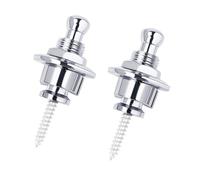 Banworks Botones de seguridad para correas de liberación rápida cierres de correa para guitarras acústicas y eléctricas, paquete de 2 JT/DSBDK-01 cromado