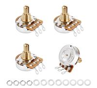 Banworks Brass A250K Imperial - Potenciómetro cónico de audio para guitarra Gibson Les Paul LP/SG Fender Strat/Tele PRS, 4 unidades, A250K, Imperial de 3/8 pulgadas