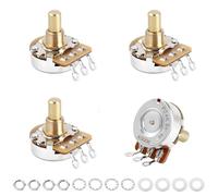 Banworks Brass A500K Imperial - Potenciómetro de guitarra eléctrica con rosca de 3/8 pulgadas de tamaño completo, eje corto (15,9 mm de longitud), para Gibson Les Paul/SG Fender Strat/Tele PRS, 4