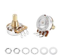 Banworks Brass A500K Imperial - Potenciómetro de guitarra eléctrica con rosca de 3/8 pulgadas de tamaño completo, eje corto (15,9 mm de longitud), para Gibson Les Paul/SG Fender Strat/Tele PRS, 2