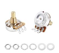 Banworks Brass B250K Imperial - Potenciómetro de guitarra con rosca de 3/8 pulgadas de tamaño completo, eje corto (15,9 mm de longitud), potenciómetro lineal de guitarra para Gibson Les Paul LP/SG