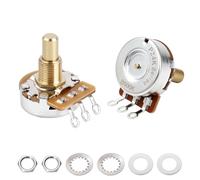 Banworks Brass B500K Imperial - Potenciómetro de guitarra con rosca de 3/8 pulgadas de tamaño completo, eje largo (19 mm de longitud) para Gibson Les Paul LP/SG Fender Strat/Tele PRS, 2 piezas JT/XNQ
