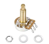 Banworks Brass B500K M9 - Potenciómetros de guitarra de tamaño completo con rosca métrica de 18 ranuras divididas (28 mm de longitud) para Epiphone Les Paul LP/SG Squier Strat/Tele, 1 pieza JT/XNQ-08