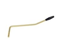 Banworks Brazo de trémolo para guitarra eléctrica métrico M6 con rosca de 58 mm para puentes de trémolo de guitarras Squier Strat ST fabricado en China e Indonesia JT/YB-01 dorado con punta negra