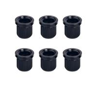 Banworks Casquillos de montaje para cuerdas de guitarra de 8 mm (5/16"), casquillos para cuerdas a través del cuerpo para Tele o Hardtail Strat ST, paquete de 6 JT/CXK-04, color negro