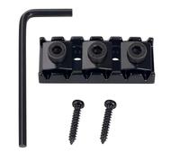 Banworks Cejuela de bloqueo para guitarra eléctrica de 42 mm Cejuelas de bloqueo de metal para guitarra eléctrica para sistema de puente vibrato de trémolo doble Guitarras eléctricas JT/SDXZ-01 Negro