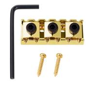 Banworks Cejuela de bloqueo para guitarra eléctrica de 42 mm Cejuelas de bloqueo de metal para guitarra eléctrica para sistema de puente vibrato de trémolo doble Guitarras JT/SDXZ-01 Dorado