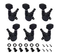Banworks Clavijas de afinación de guitarra 3L3R con bloqueo, relación 18:1, afinación de guitarra selladas, máquinas con etiqueta de fijación de 45 grados para Les Paul LP SG JT/ZSJXQ-04 color negro