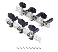 Banworks Clavijas de afinación de guitarra clásica 3L3R para guitarras clásicas JT/JXQ-11-L, cromadas con botón negro