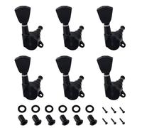 Banworks Clavijas de afinación de guitarra de 6 en línea con bloqueo relación 16:1 clavijas de afinación sellado máquina con etiqueta de fijación de 45 grados para Super Strat Tele JT/ZSJXQ-02