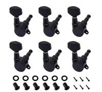 Banworks Clavijas de afinación de guitarra de con bloqueo de cuerdas, relación 18:1, guitarra selladas, máquina con etiqueta de fijación de 45 grados para Super Strat ST Tele JT/ZSJXQ-01 color negro