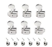 Banworks Clavijas de afinación de guitarra vintage clavijas de afinación de guitarra 1+4+1 de 8 mm para guitarra Fender/Squier Classic Vibe Tele Strat ST JT/JXQ-07 níquel con botón de riñón