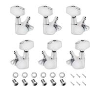 Banworks Clavijas de afinación para guitarra 3L3R, relación 15:1, clavijas de afinación para cuerdas de guitarra, máquina con etiqueta de fijación de 90 grados para Les Paul LP JT/JXQ-05 cromado