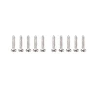 Banworks Clavijas métricas de 2,1 x 11,5 mm para guitarra M2.1, tornillos de montaje de acero inoxidable, cabeza plana para guitarra, guitarra acústica eléctrica, paquete de 10 unidades JT/JXQLS-01