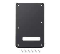 Banworks Cubierta cavidad respaldo ST 1 capa y 6 agujeros | Placa trasera de guitarra eléctrica para Fender Standard Strat ST de EE. UU./México JT/HGB-01 en negro mate