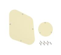 Banworks Cubierta cavidad trasera LP 3 capas, cubierta interruptor palanca | Juego de placa de protección para guitarra eléctrica para Gibson Standard y Custom Les Paul LP JT/HGB-03 Crema