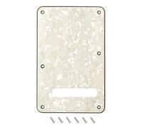 Banworks Cubierta de cavidad respaldo ST de 4 capas y 6 agujeros | Placa protección trasera para Fender Standard Strat ST EE.UU./MX, JT/HGB-01 perla blanca vintage