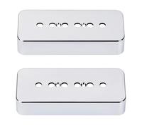 Banworks Cubiertas de plástico para pastillas P90 Cubiertas para pastillas Soapbar P-90 de 50 mm /52 mm Cubiertas para pastillas de mástil/puente para Epiphone Les Paul LP JT/SYQG-07 cromadas