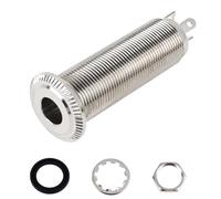 Banworks Gato de salida mono de 3 pines de 6,35 mm (1/4 pulgadas), cilindro de entrada, enchufe de salida compatible con pastillas activas como EMG Pickups JT/CK-04 cromado