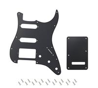 Banworks Golpeador 1Ply Strat HSS golpeador SSH de 11 orificios placa protectora para trémolo con placa posterior juego de cubiertas para trémolo de 6 orificios para Stratocaster Standard ST JT/HB-09