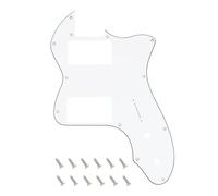 Banworks Golpeador de 3 capas Tele HH con 12 orificios y ranura pastillas de amplio rango placa protectora golpeador Telecaster para Fender Vintage 72 Tele Thinline estilo USA/México JT-HB-07 blanco