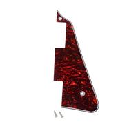 Banworks Golpeador de 4 capas Les Paul LP Golpeador Scratch Plate Golpeador de guitarra eléctrica de 2 orificios para Epiphone EPI Les Paul LP JT/HB-06 Carey rojo