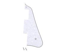 Banworks Golpeador de 4 capas Les Paul LP Golpeador Scratch Plate Golpeador de guitarra eléctrica de 2 orificios para Epiphone EPI Les Paul LP JT/HB-06 White Pearl