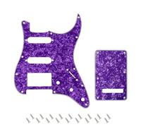 Banworks Golpeador de 4 capas para Strat HSS golpeador SSH de 11 orificios con placa posterior juego de cubiertas para trémolo de 6 orificios para Stratocaster Standard ST JT/HB-09