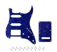 Banworks Golpeador de 4 capas para Strat HSS golpeador SSH de 11 orificios con placa posterior juego de cubiertas para trémolo de 6 orificios para Stratocaster Standard ST JT/HB-09