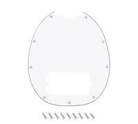 Banworks Golpeador de bajo de 9 agujeros con muesca de barra de armadura de 3 capas y 3 cuerdas para Bass Music Man StingRay Bass JT/HB-41 blanco