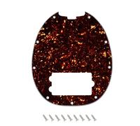 Banworks Golpeador de bajo de 9 agujeros con muesca de varilla de armadura de 4 capas y 4 cuerdas para Bass Music Man StingRay Bass JT/HB-40 marrón oscuro carey