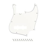 Banworks Golpeador de bajo Jazz con muesca de barra de armadura de 3 capas de 10 agujeros J Bass JB placa para arañazos para estilo moderno y vintage de Estados Unidos/mexicanos Fender Jazz Bass JT/HB