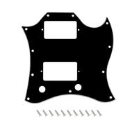 Banworks Golpeador estándar de 3 capas USA SG con 11 agujeros de cara completa para Gibson SG Standard Modern Series JT/HB-26, color negro