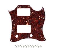 Banworks Golpeador estándar de 3 capas USA SG con 11 agujeros de cara completa para Gibson SG Standard Modern Series JT/HB-26 marrón oscuro carey