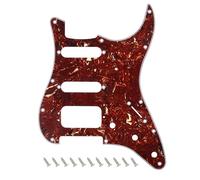 Banworks Golpeador HSS Strat de 11 agujeros de 3 tornillos de esquina redonda Humbucking de montaje ST SSH para Fender Lonestar/Deluxe/Professional I Series Stratocaster JT/HB-23 4 capas carey