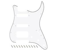 Banworks Golpeador HSS Strat de 11 agujeros de 3 tornillos de esquina redonda Humbucking de montaje ST SSH para Fender Lonestar/Deluxe/Professional I Series Stratocaster JT/HB-23 de 3 capas, color