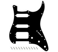 Banworks Golpeador HSS Strat de 11 agujeros de 3 tornillos de esquina redonda Humbucking de montaje ST SSH para Fender Lonestar/Deluxe/Professional I Series Stratocaster JT/HB-23 de 3 capas, color