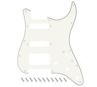 Banworks Golpeador HSS Strat de 11 agujeros de 3 tornillos de esquina redonda Humbucking montaje ST SSH placa de arañazos para Fender Lonestar/Deluxe/Professional I Series Stratocaster JT/HB-23 3