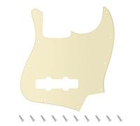 Banworks Golpeador Jazz Bass JT/HB-11 de 1 capa, 10 agujeros, para defensa de estilo moderno estadounidense y mexicano, JT/HB-11, color crema