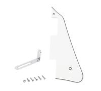 Banworks Golpeador Les Paul de 3 capas con soporte de acero inoxidable LP Golpeador de 2 agujeros para guitarra eléctrica USA Gibson Les Paul LP JT/HBTZ-01 blanco