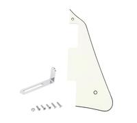 Banworks Golpeador Les Paul de 3 capas con soporte de acero inoxidable LP Golpeador de 2 agujeros para guitarra eléctrica USA Gibson Les Paul LP JT/HBTZ-01 Vintage White