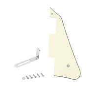 Banworks Golpeador Les Paul de 3 capas con soporte de acero inoxidable LP Golpeador para guitarra eléctrica de 2 agujeros para USA Gibson Les Paul LP JT/HBTZ-01 Marfil