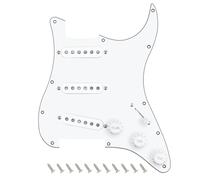 Banworks Golpeador SSS de 3 capas, estilo vintage, Hot F '50s, precableado, con bobina de fibra Alnico escalonada de 5 bobinas SSS, pastillas de bobina única para Fender Stratocaster ST Strat JT/HBZC