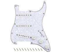 Banworks Golpeador SSS de 4 capas, estilo vintage, Hot F '50s, precableado, con bobina de fibra Alnico escalonada de 5 bobinas SSS, pastillas de bobina única para Fender Stratocaster ST JT/HBZC-02