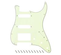 Banworks Golpeador Strat HSS de 3 capas con 11 orificios para guitarra eléctrica placa de protección SSH para Stratocaster estándar ST JT/HB-02 de estilo moderno estadounidense/mexicano color marfil