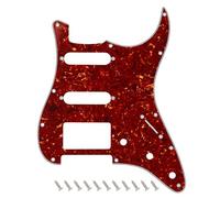 Banworks Golpeador Strat HSS de 4 capas con 11 orificios placa de protección SSH para Stratocaster estándar ST JT/HB-02 de estilo moderno estadounidense/mexicano, carey marrón