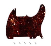 Banworks Golpeador tele de 4 capas y 5 agujeros para guitarra, para Fender Telecaster Tele TL, estilo JT/HB-13, color marrón oscuro