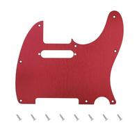 Banworks Golpeador Tele de aluminio procesado CNC, 1,5 mm de grosor, 1 capa, 8 agujeros, borde recto, placa de arañazos para guitarra eléctrica USA/MEX Fender Ultra Tele Standard Telecaster TL JT/HB