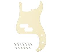 Banworks Guardabarros de bajo Precision 1-ply 13 agujeros P Bass PB | Guardabarros P Bass para Fender Precision Bass de estilo moderno USA/México JT/HB-10 Crema